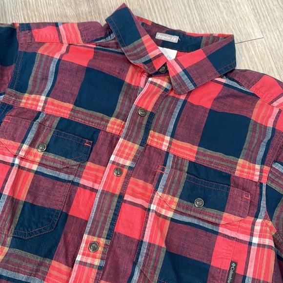Columbia Leadville Ridge Pearl Snap Plaid Shirt Men’s Small - Picture 2 of 6